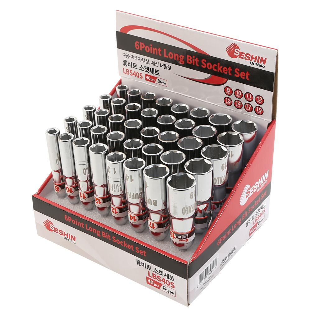 롱비트소켓세트 세신 롱비트소켓 LBS40S (40PCS) 1/SET C1126651