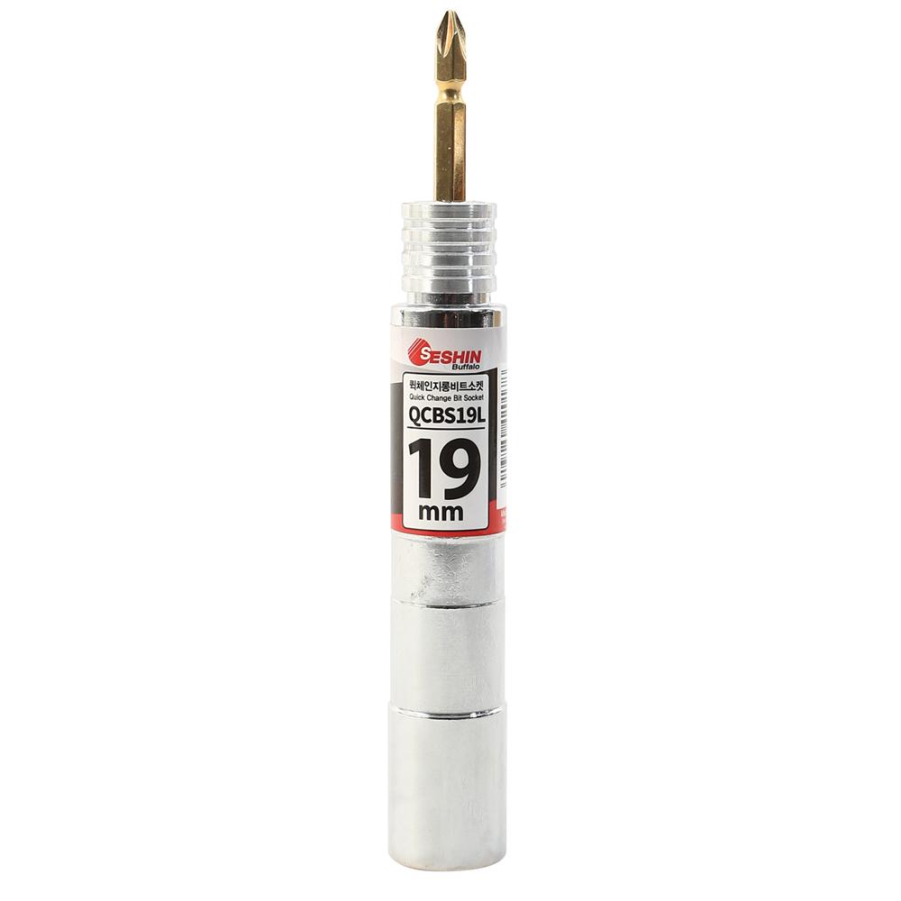 퀵체인지롱비트소켓 세신 롱비트소켓 QCBS19L (19X135MM) 12각 1/EA C1127924