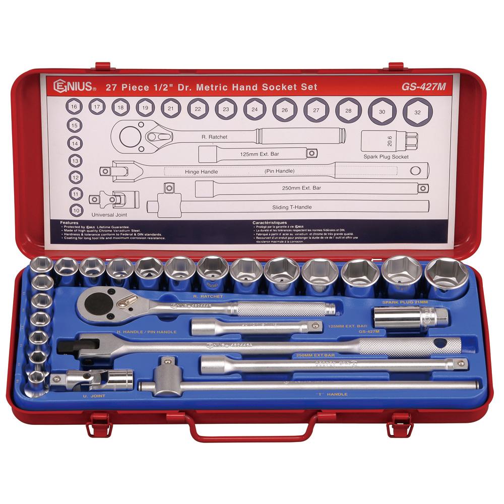 핸드소켓세트 지니어스핸드소켓 GS-427MA(1/2
