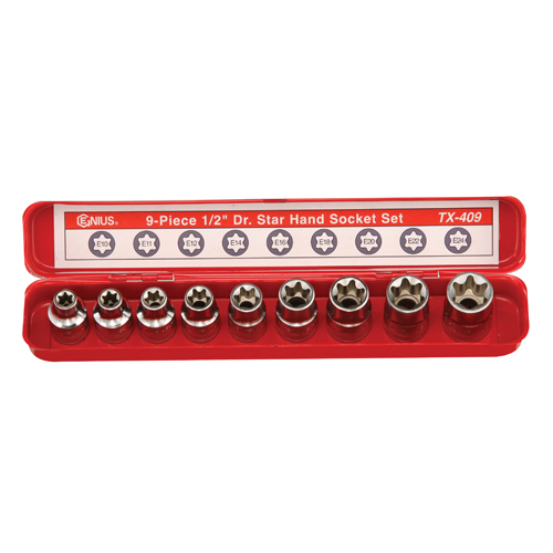 별소켓세트 지니어스비트소켓 TX-409 (1/2*9PCS) 1/EA C2009148