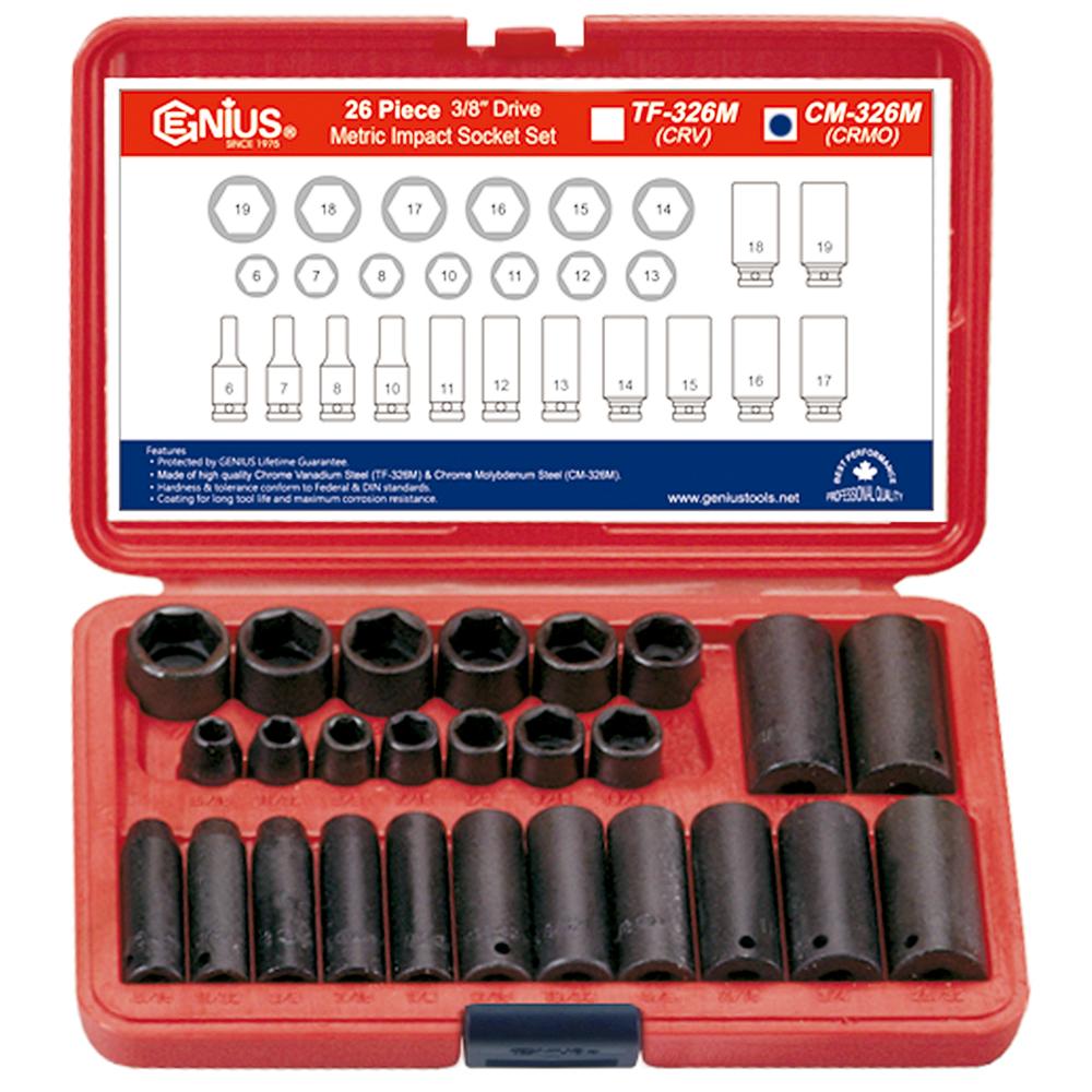 임팩트소켓세트 지니어스임팩트소켓 CM-326M(3/8