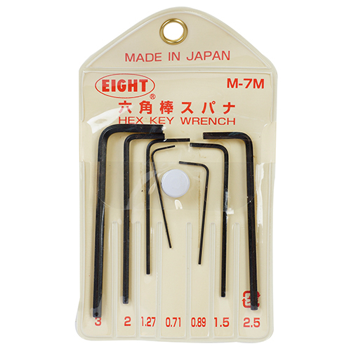 L렌치세트(마이크로) 에이트 M-7M(0.71-3MM)7P 1/SET C2112530