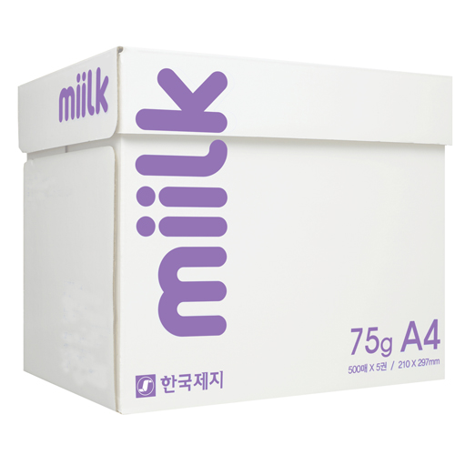 복사지 한국제지 밀크 A4(80G) 1/BOX C1833016