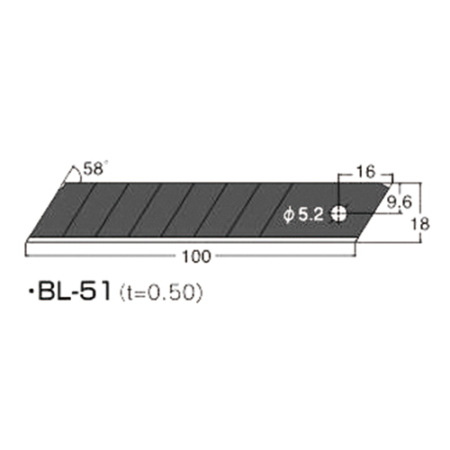 커터날 NT BL-12P(1타=10장묶음) 흑날 1/타 C4101723