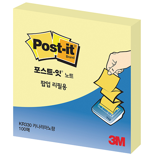 포스트잇 3M 문구 KR-330(노랑) 팝업리필 20/EA C1572902
