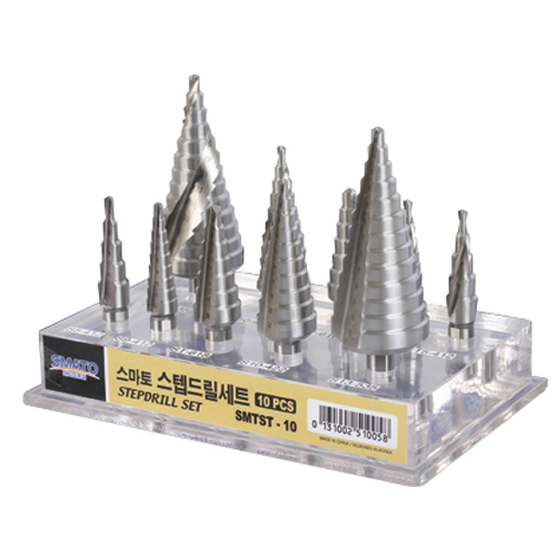 스텝드릴세트 스마토 스텝드릴 SMTST-10 (10PCS) 1/SET C1030318