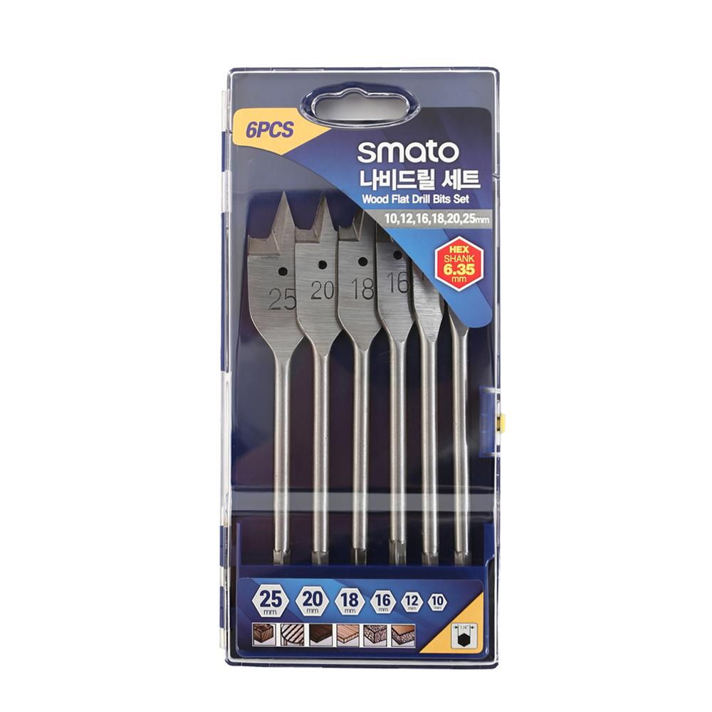 나비드릴 스마토 목공드릴 6PCS(10,12,16,18,20,25) 1/SET C3553141