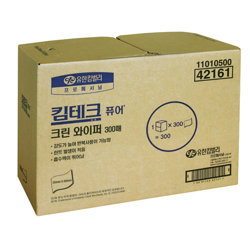 킴테크퓨어 유한킴벌리와이퍼 42161 크린와이퍼 1/BOX W8861577