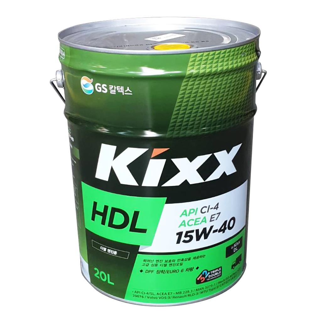 엔진오일(디젤) GS칼텍스 Kixx HDL CI-4/E7 15W-40_20L 1/EA W8260787