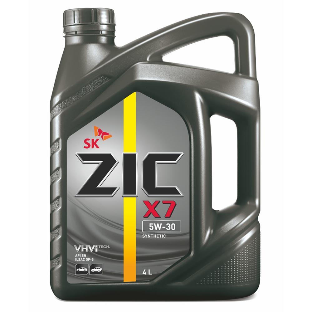 엔진오일(가솔린) SK루브리컨츠 ZIC X7 5W-30 4L(구:5/30) 1/EA W8270094